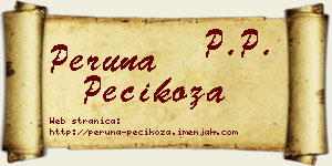 Peruna Pecikoza vizit kartica